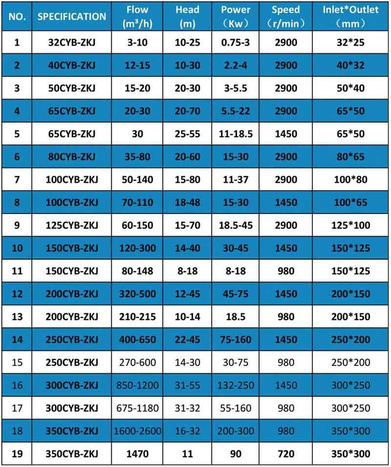 Corrosive Chemical Transfer Pump specification